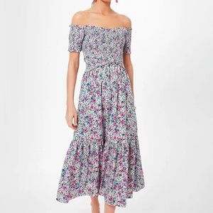 Tuckernuck XS Floral smocked Talia Dress